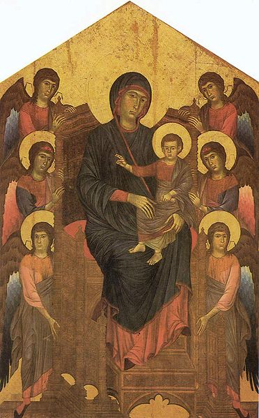 Cimabue: Cimabue: Maestà (Louvre) (o Madonna col Bambino)