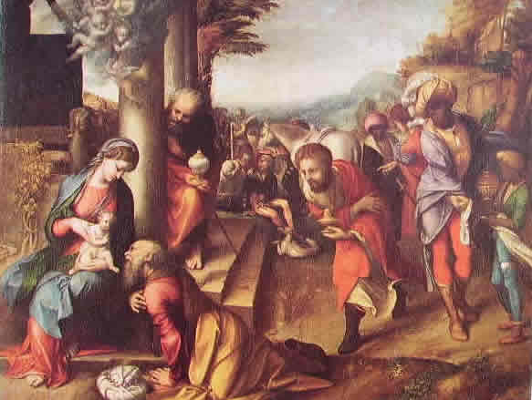 Correggio: L'adorazione dei magi (Brera)