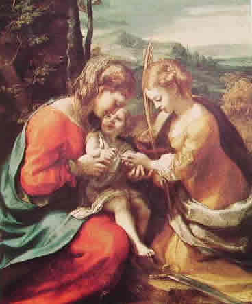 Correggio - Le Nozze mistiche di santa Caterina (Napoli)