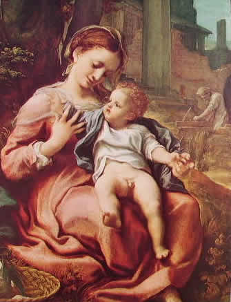 Correggio - La Madonna della cesta