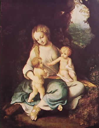 Correggio - Madonna col bambino e San Giovannino (Prado)