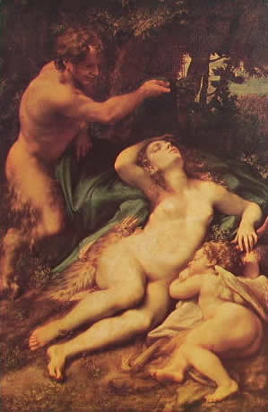 Correggio - Giove e Antiope (Louvre)