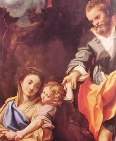 Particolare della Madonna della scodella