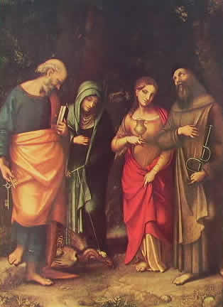 Correggio - Quattro santi