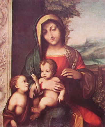 Correggio - Madonna col bambino e San Giovannino