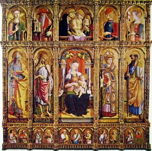 Carlo Crivelli: Polittico del duomo di Ascoli, cm. 270 x 270, Cattedrale di Sant'Emidio, Ascoli.