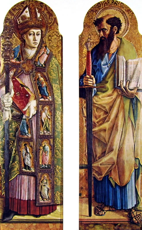 Carlo Crivelli: Polittico del duomo di Ascoli - Santi Emidio e Paolo