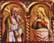 Sant'Andrea e San Giovanni evangelista,  cm. 29 x 17 ciascuno. 