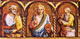 San Pietro, Cristo benedicente e San Paolo, cm. 29 x 17 ciascuno. 