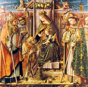 Carlo Crivelli: La consegna delle chiavi, cm. 191 x 196, Staatliche Museen, Berlino