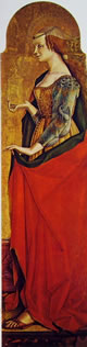 Maria Maddalena, 174 x 54 cm.