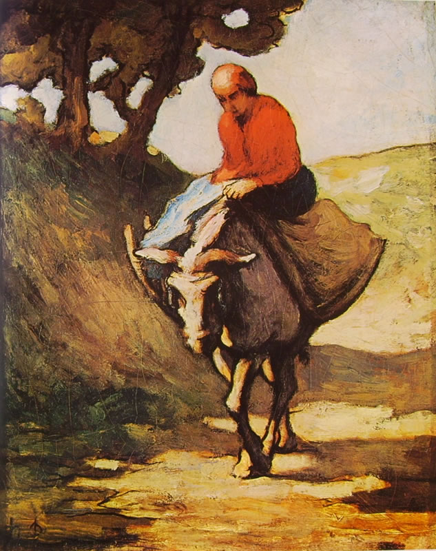 Honoré Daumier: Uomo su un asino