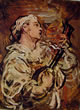 31 Daumier - Pierrot che suona il mandolino