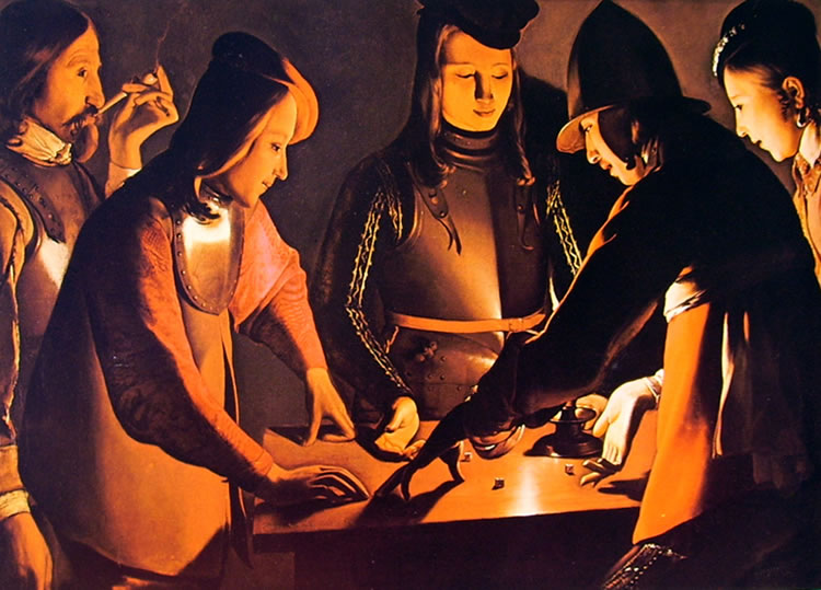 Georges de La Tour: Giocatori di dadi (Teesside Museum)