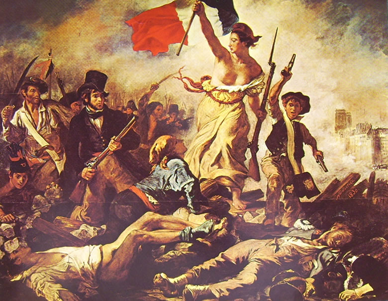 Eugène Delacroix: La libertà che guida il popolo