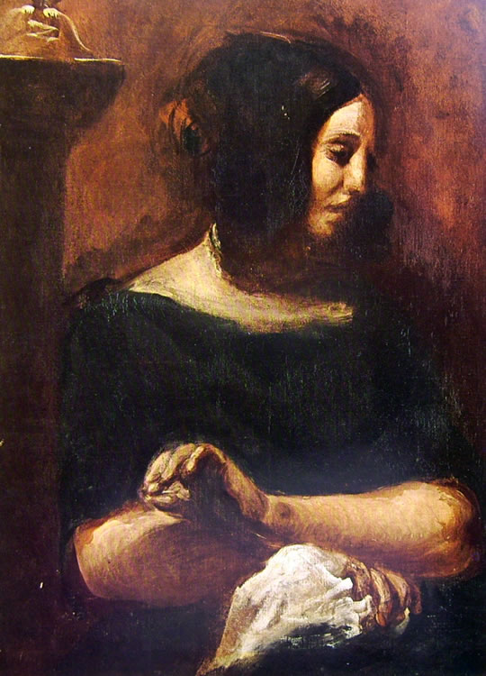 Eugène Delacroix: Ritratto di George Sand