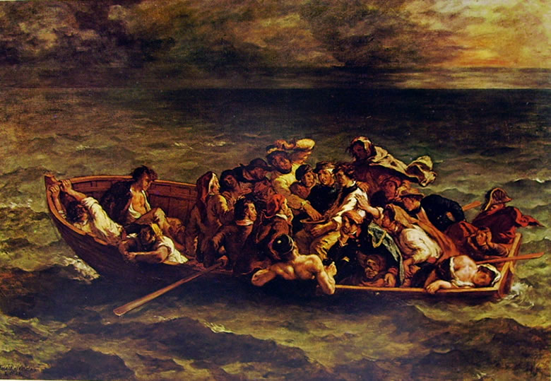 Eugène Delacroix: Il naufragio di don Giovanni