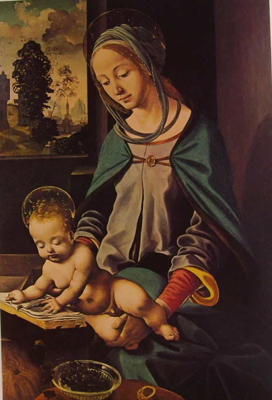 Piero di Cosimo: Madonna con il Bambino (Stoccolma)