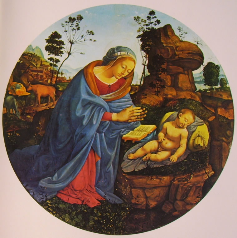 Piero di Cosimo: Madonna adorante il Bambino