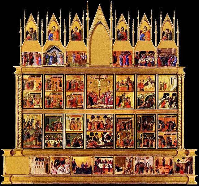 Duccio di Buoninsegna: Maestà (registro posteriore) del duomo di Siena
