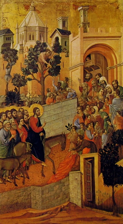 Duccio di Buoninsegna: Maestà - L'ingresso a Gerusalemme (Museo dell'Opera)