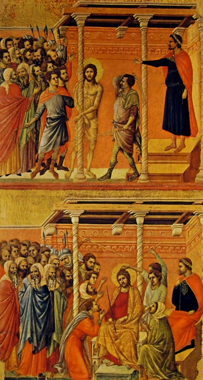 Duccio di Buoninsegna: Maestà - La Flagellazione e L'Incoronazione di spine (Siena)