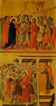 Duccio - L'andata al Calvario e Pilato si lava le mani