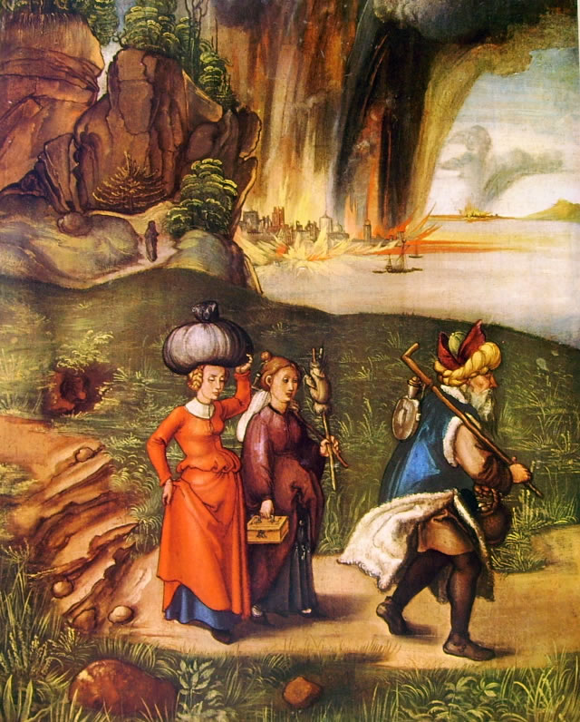 Albrecht Dürer: Lot e le figlie (La fuga di Sodoma)