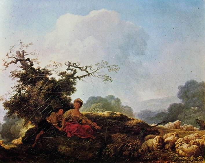 Jean-Honoré Fragonard: Annette e Lubin