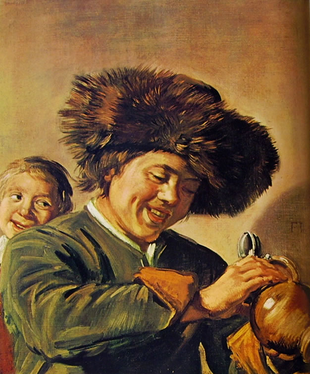 Frans Hals: Due ragazzi sorridenti con una brocca