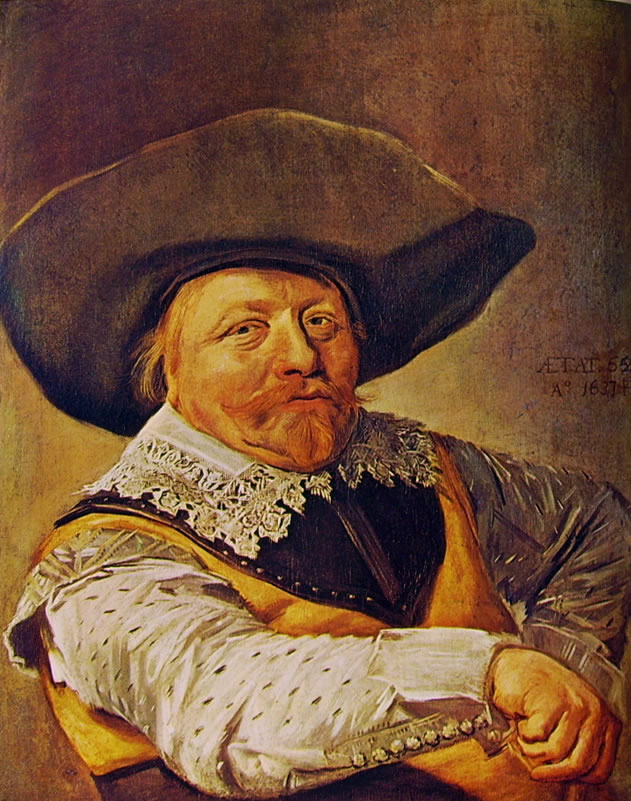 Frans Hals: Ufficiale seduto con la destra sul bracciolo