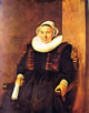 19 Frans Hals - Donna sessantaduenne seduta con guanti nella destra e la sinistra sul bracciolo