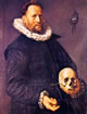2 Frans Hals - Uomo sessantenne con teschio nella mano sinistra