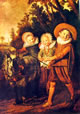 7 Frans Hals - Tre ragazzi con carretto tirato da una capra