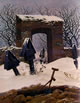 19 Friedrich - Cimitero nella neve