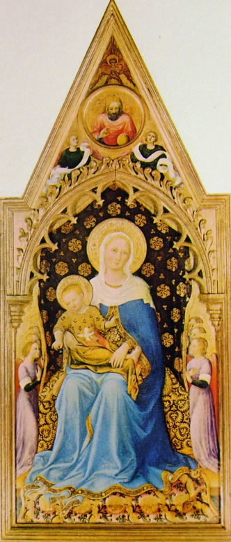 Gentile da Fabriano: Polittico Quaratesi - Madonna con il Bambino e angeli