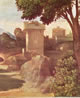 15 Giorgione - Natività allendale - sfondo paesaggistico sulla zona centrale