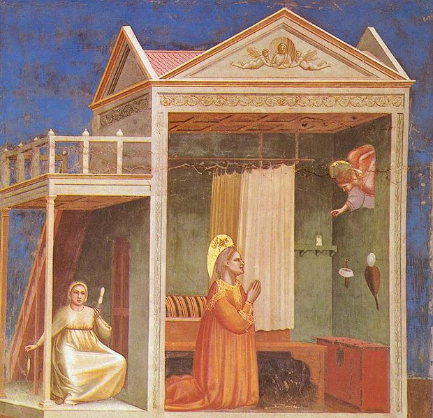 Giotto: Annuncio di S. Anna (Scrovegni)