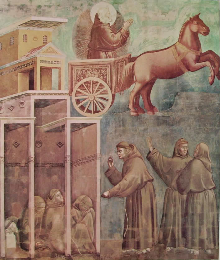 Giotto: La visione del carro di fuoco