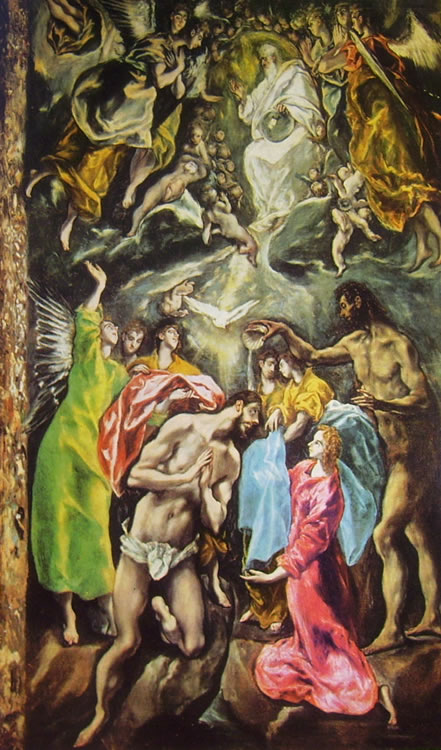 El Greco: Il battesimo di Cristo (Toledo)