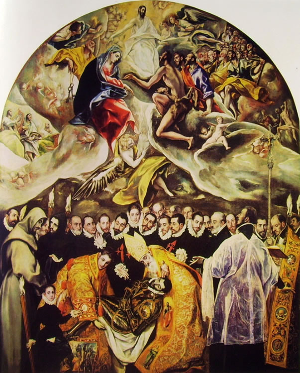 El Greco: L'Entierro (il seppellimento) del Conde de Orgaz