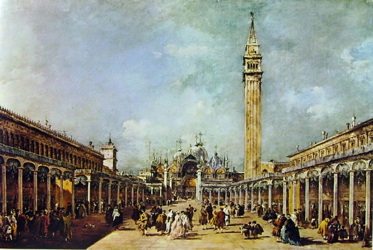 Francesco Guardi: Piazza San Marco parata per la festa della Sensa (Lisbona)