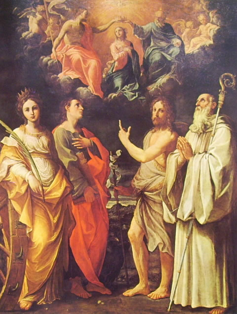 Guido Reni: L'incoronazione della Vergine e i quattro santi (Bologna)