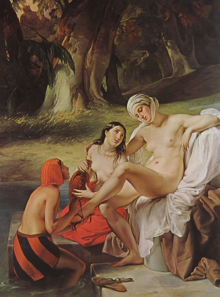 Hayez: Betsabea al bagno