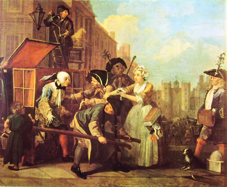 William Hogarth: La carriera del libertino - L'arresto