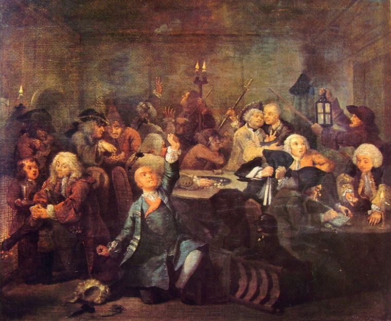 William Hogarth: La carriera del libertino - La bisca