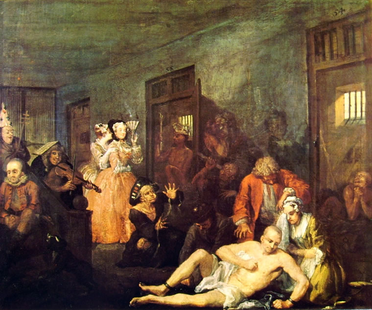 William Hogarth: La carriera del libertino - Il manicomio (Londra)