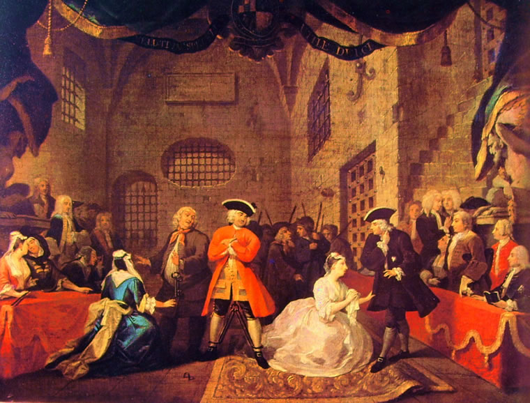 William Hogarth: Scena dall'Opera dei Mendicanti