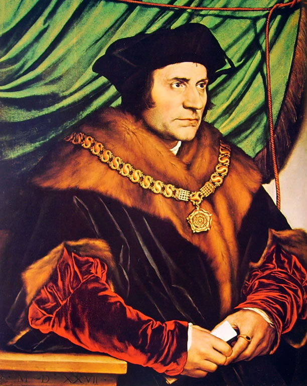 Hans Holbein il Giovane: Ritratto di  Ritratto di Tommaso Moro
