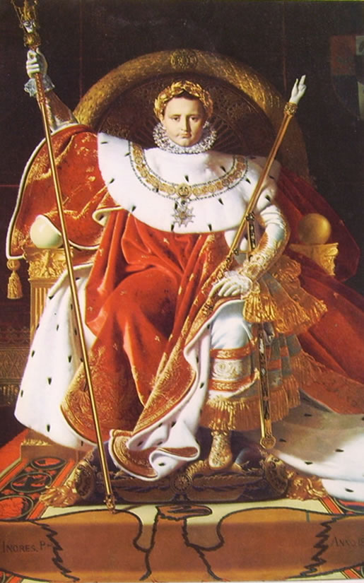 Jean-Auguste-Dominique Ingres: Napoleone I sul trono (Musée de l'Armé)